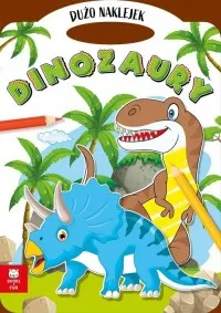Teczka dinozaury z podwójnymi naklejkami Dostępne od ręki