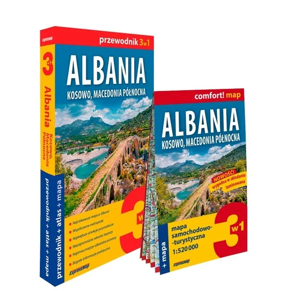 Albania Kosowo Macedonia Północnazestaw przewodnikowy 3w1 2024 Ograniczona ilość