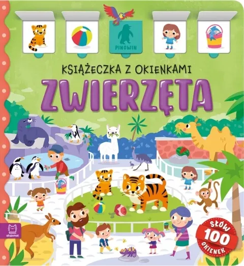 Kup online Zwierzęta. Książeczka z okienkami. 100 okienek - 100 słów