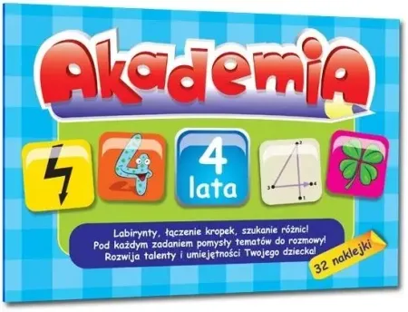 Wyprzedaż Akademia - 4 lata + 32 naklejki Greg - Ewa Sajek